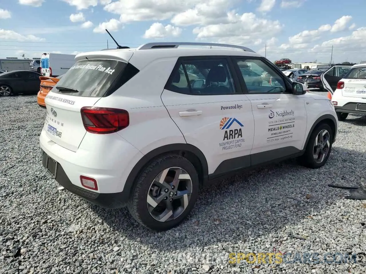 3 fotografías del automóvil dañado KMHRC8A3XRU288486 HYUNDAI VENUE 2024