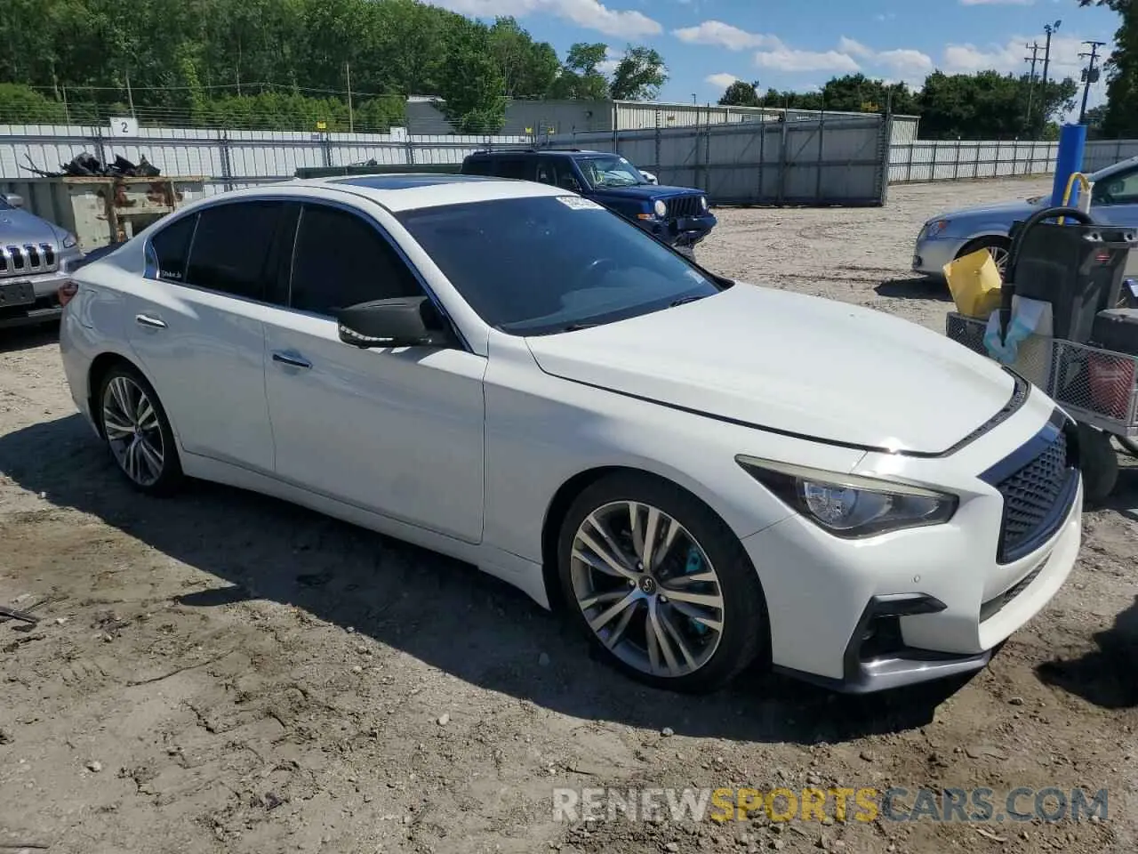 4 fotografías del automóvil dañado JN1EV7AP0KM510570 INFINITI Q50 2019