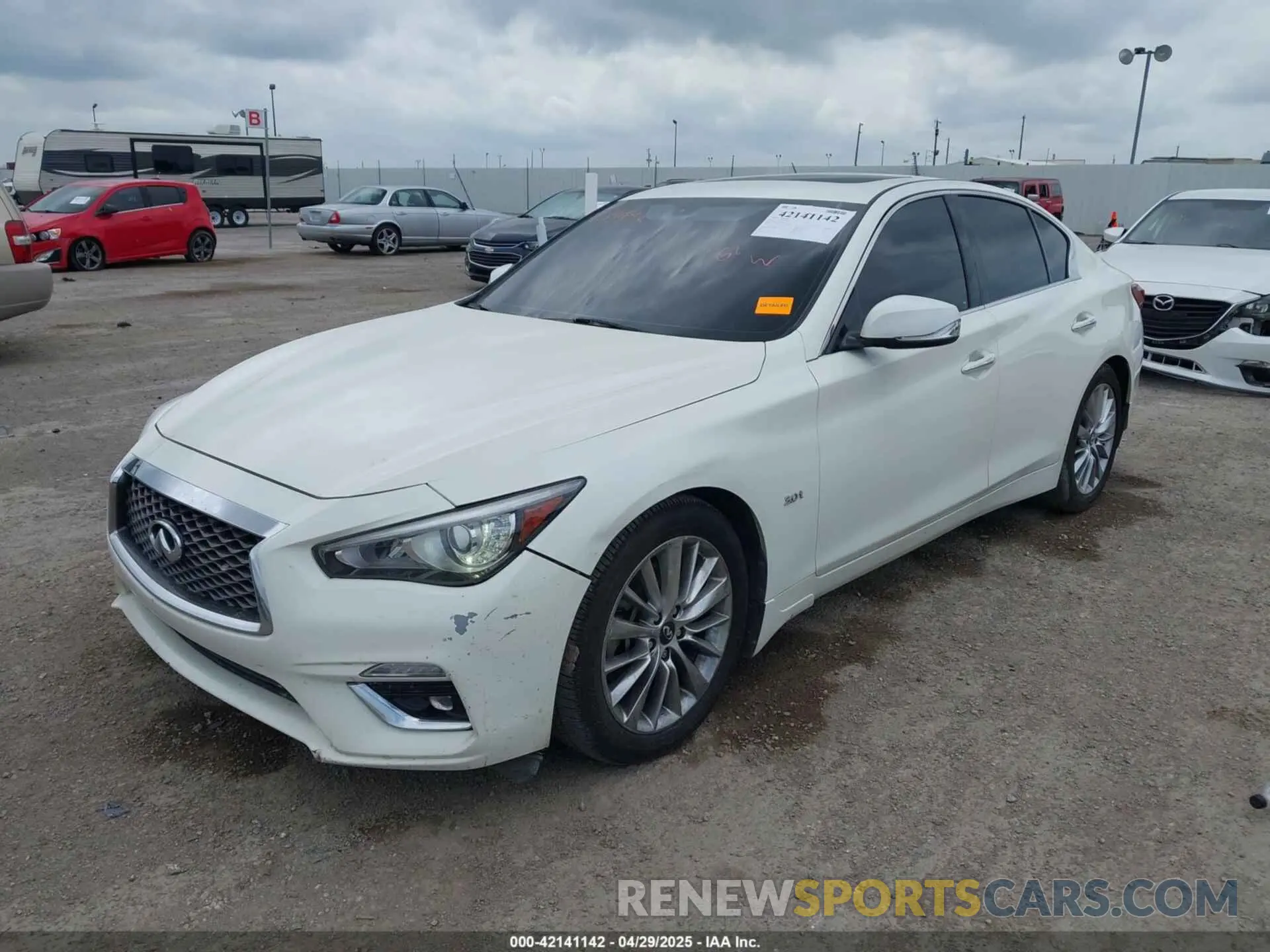 6 fotografías del automóvil dañado JN1EV7AP0KM514067 INFINITI Q50 2019