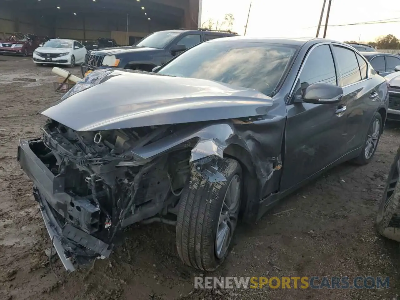 1 fotografías del automóvil dañado JN1EV7AP0KM515302 INFINITI Q50 2019