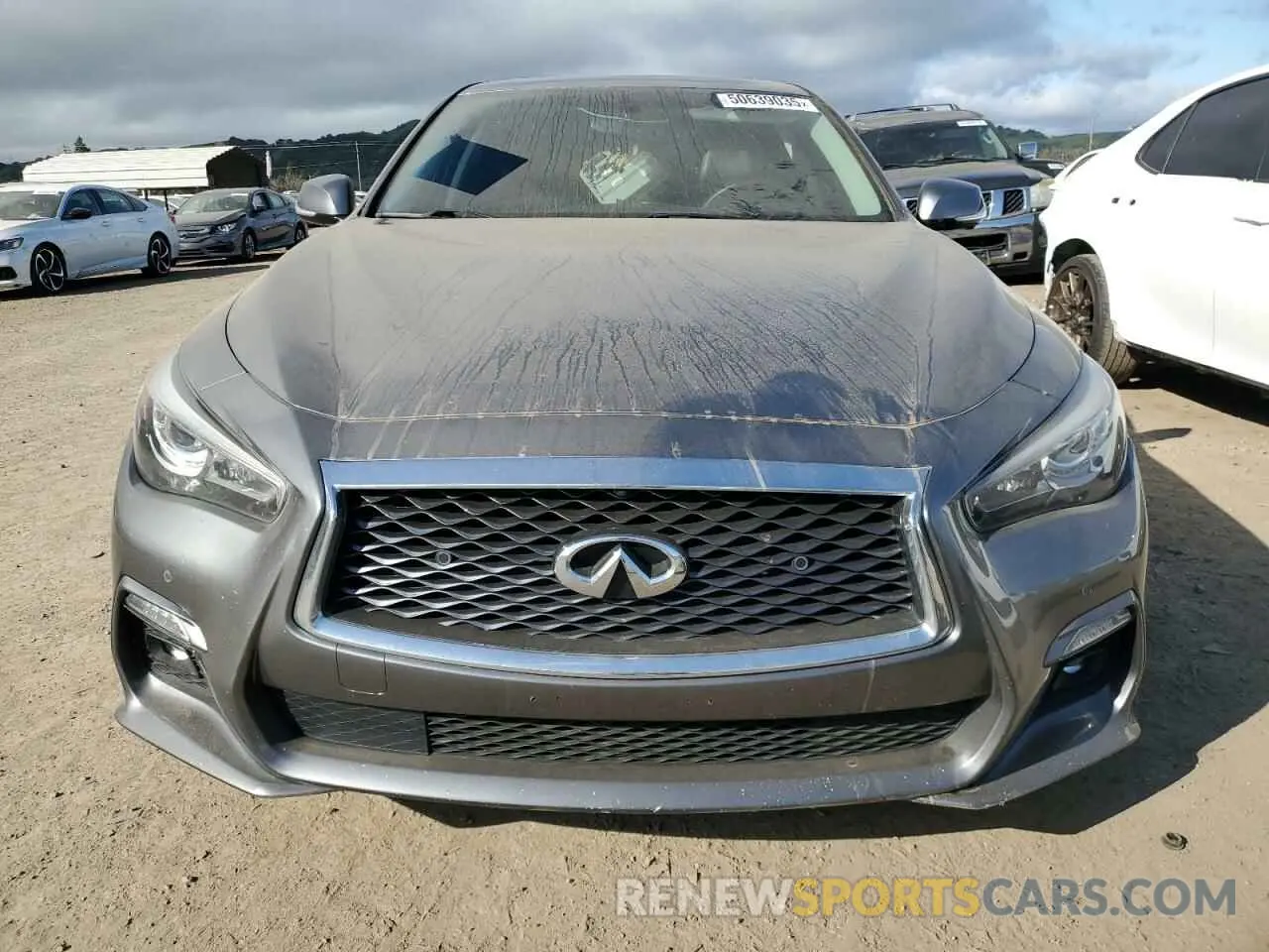 5 fotografías del automóvil dañado JN1EV7AP0KM542273 INFINITI Q50 2019