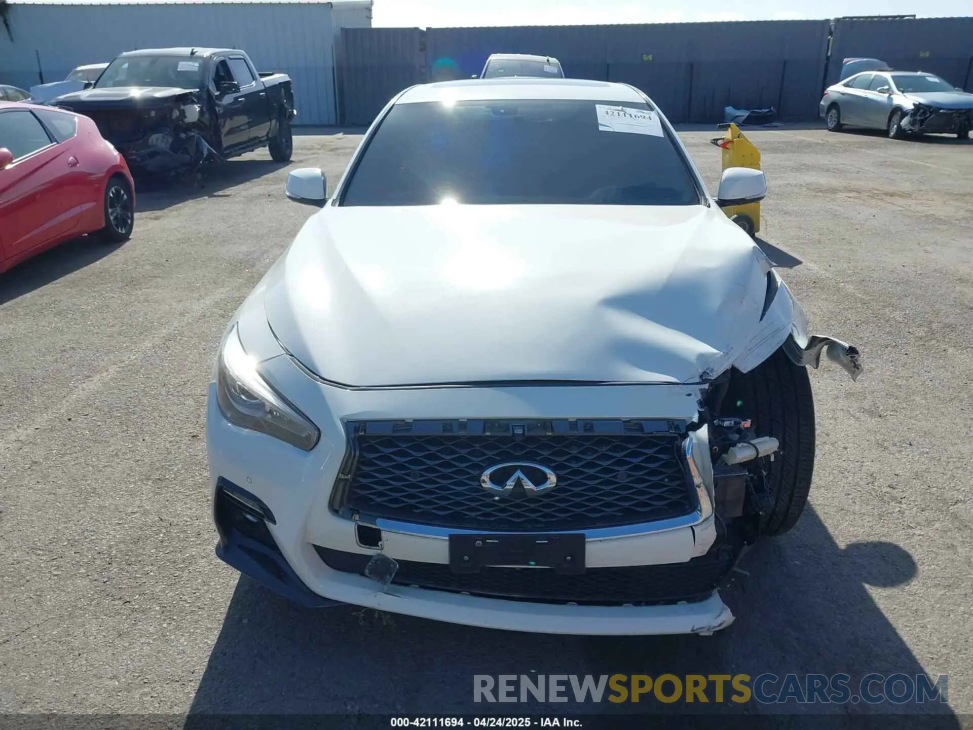 13 fotografías del automóvil dañado JN1EV7AP0KM543522 INFINITI Q50 2019