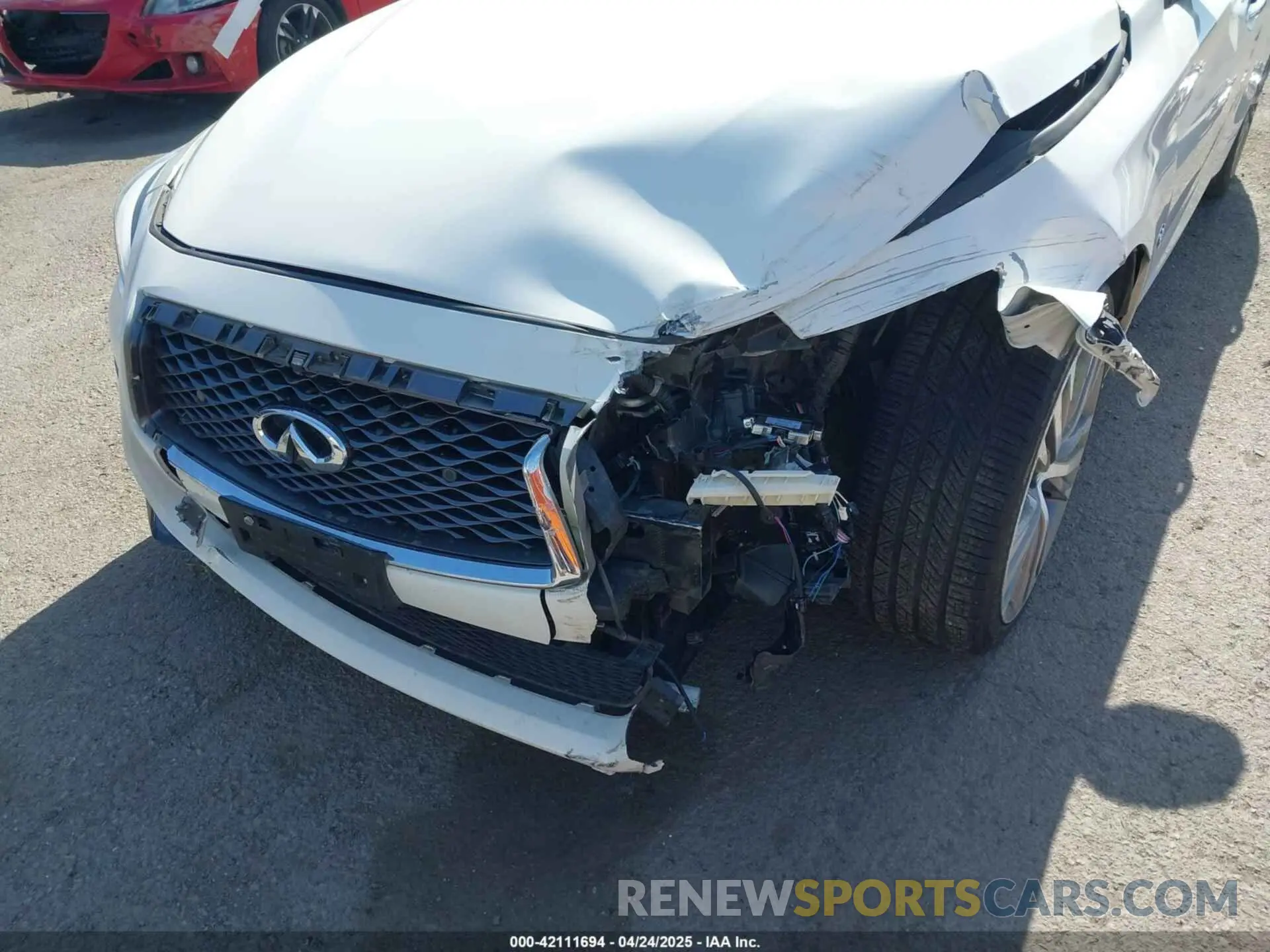 6 fotografías del automóvil dañado JN1EV7AP0KM543522 INFINITI Q50 2019