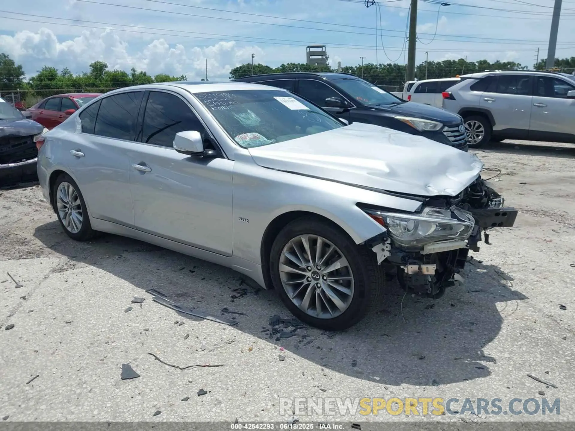 1 fotografías del automóvil dañado JN1EV7AP2KM513020 INFINITI Q50 2019