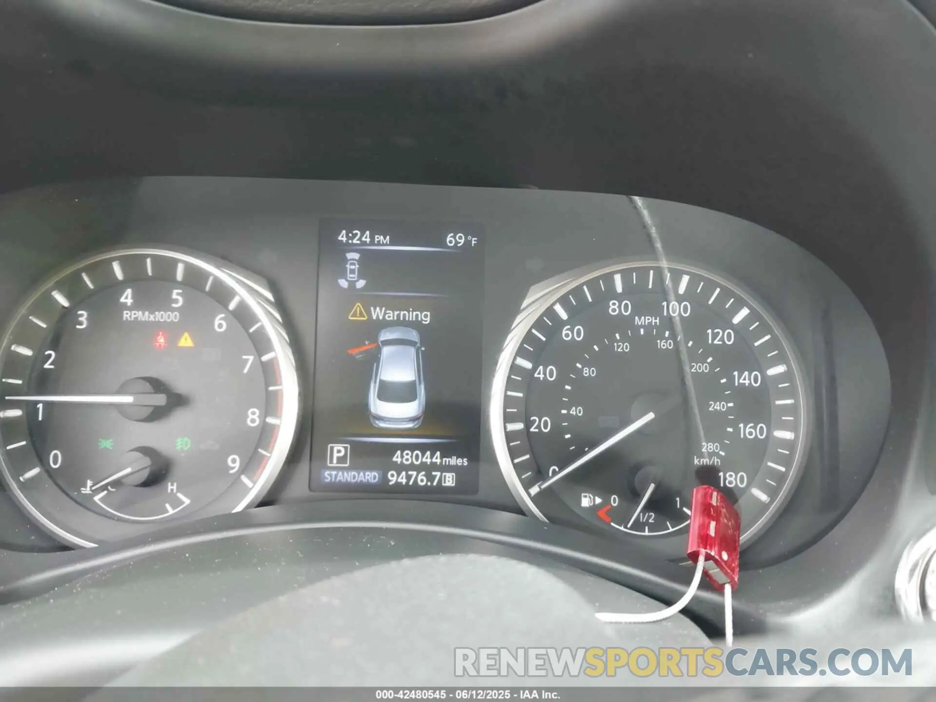 7 fotografías del automóvil dañado JN1EV7AP2KM541559 INFINITI Q50 2019