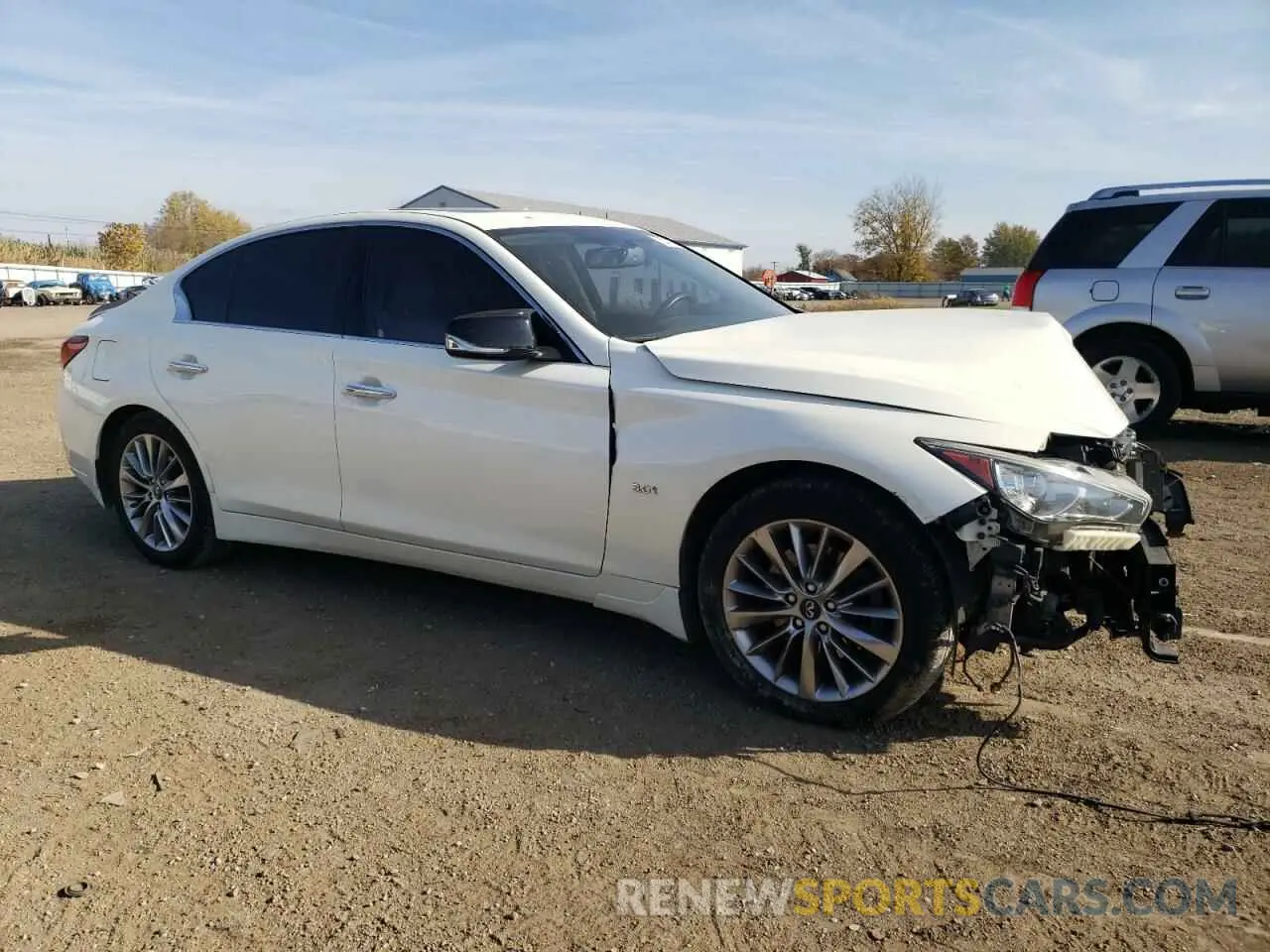 4 fotografías del automóvil dañado JN1EV7AP3KM515083 INFINITI Q50 2019