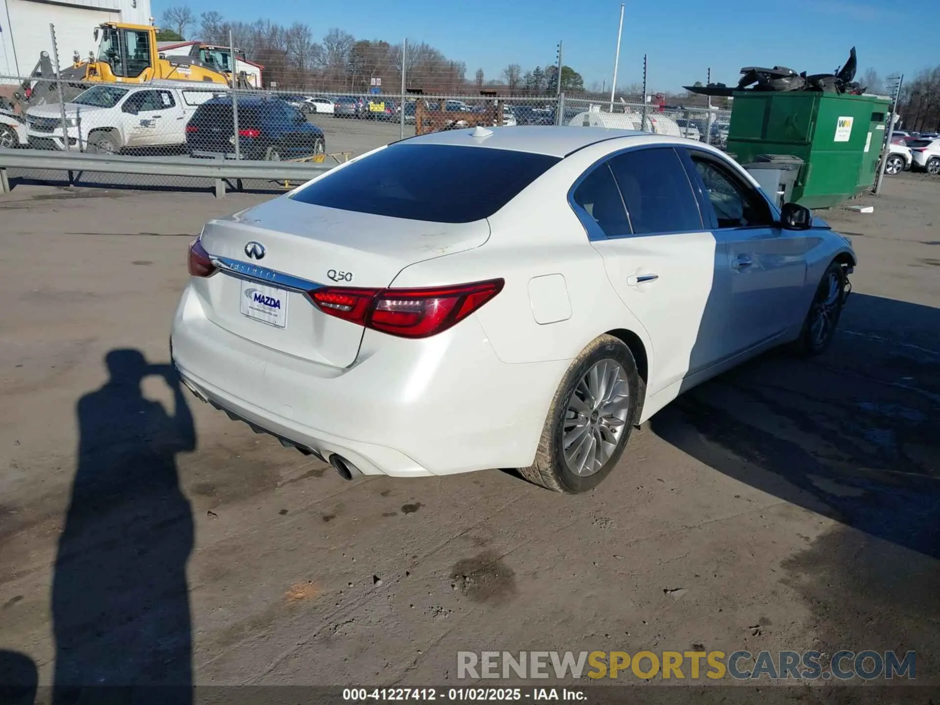 4 fotografías del automóvil dañado JN1EV7AP4KM510846 INFINITI Q50 2019