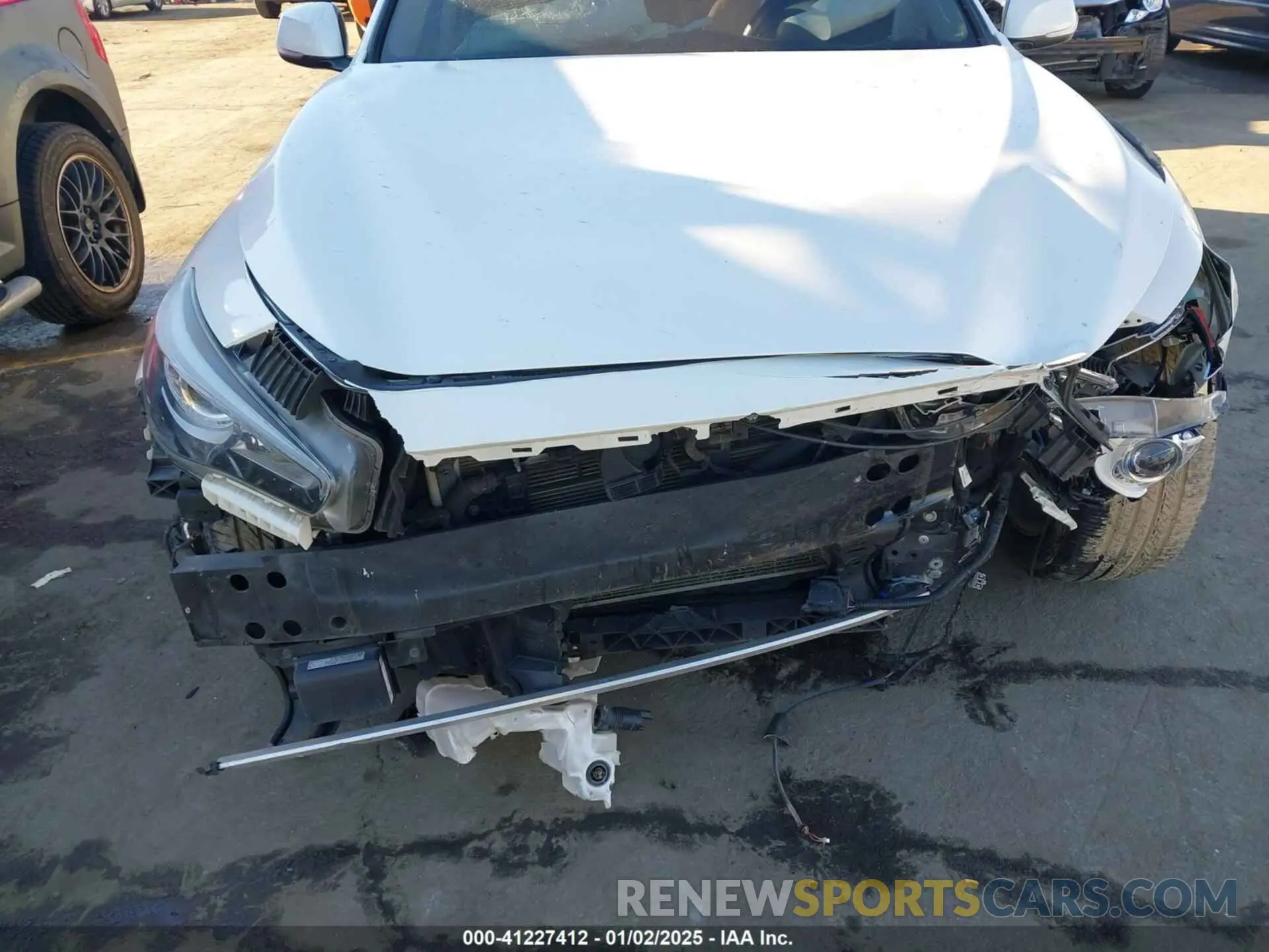 6 fotografías del automóvil dañado JN1EV7AP4KM510846 INFINITI Q50 2019