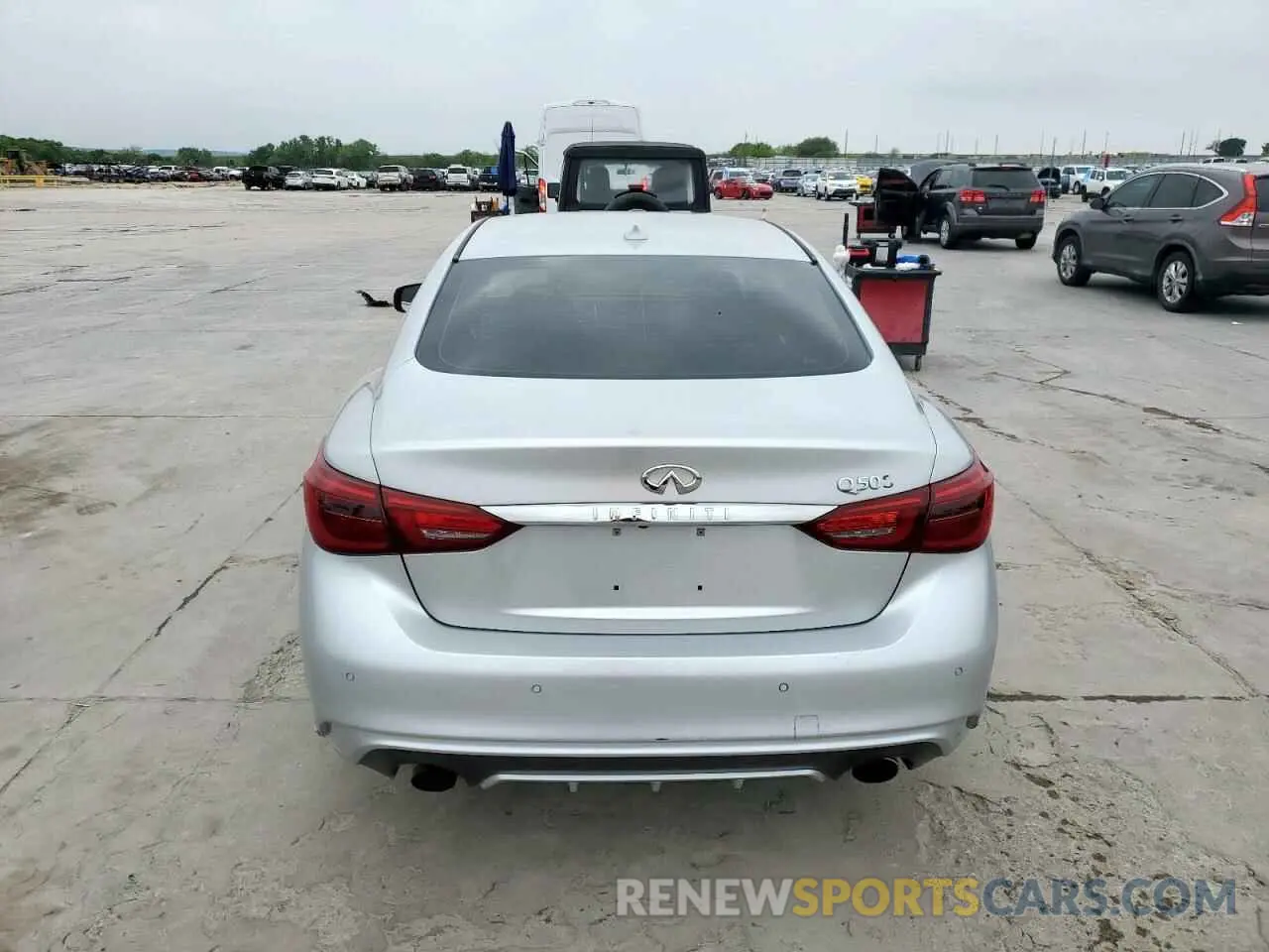6 fotografías del automóvil dañado JN1EV7AP4KM511060 INFINITI Q50 2019