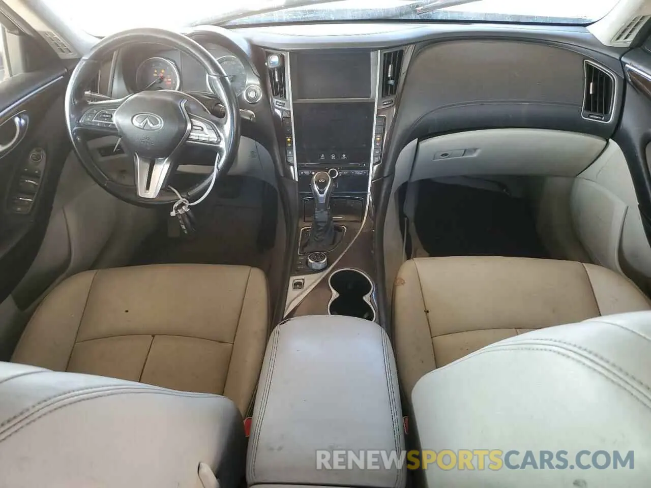 8 fotografías del automóvil dañado JN1EV7AP4KM515173 INFINITI Q50 2019