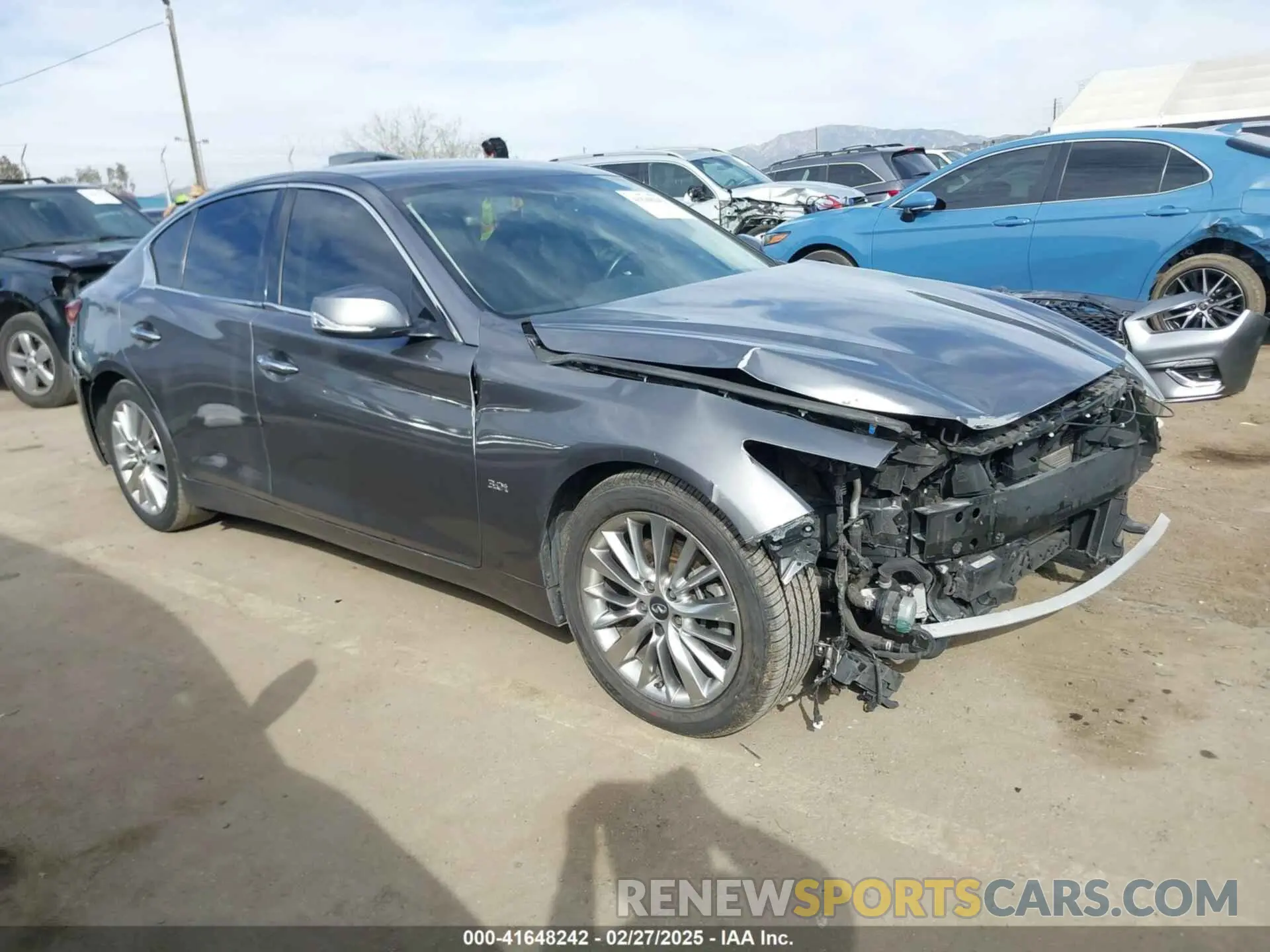 1 fotografías del automóvil dañado JN1EV7AP4KM517649 INFINITI Q50 2019