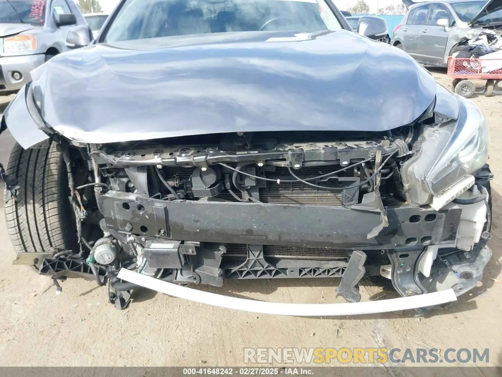 6 fotografías del automóvil dañado JN1EV7AP4KM517649 INFINITI Q50 2019