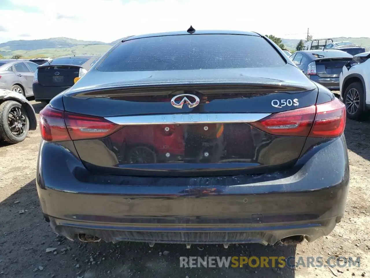 6 fotografías del automóvil dañado JN1EV7AP4KM519031 INFINITI Q50 2019