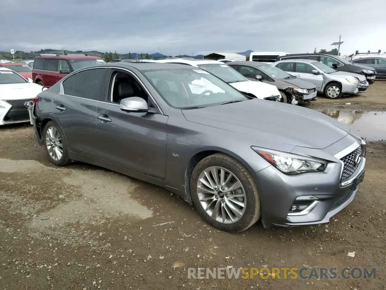 4 fotografías del automóvil dañado JN1EV7AP5KM540020 INFINITI Q50 2019