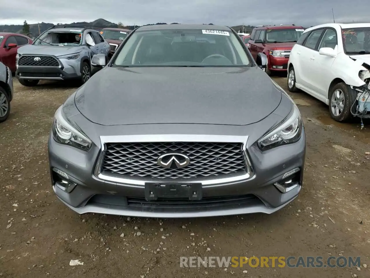 5 fotografías del automóvil dañado JN1EV7AP5KM540020 INFINITI Q50 2019