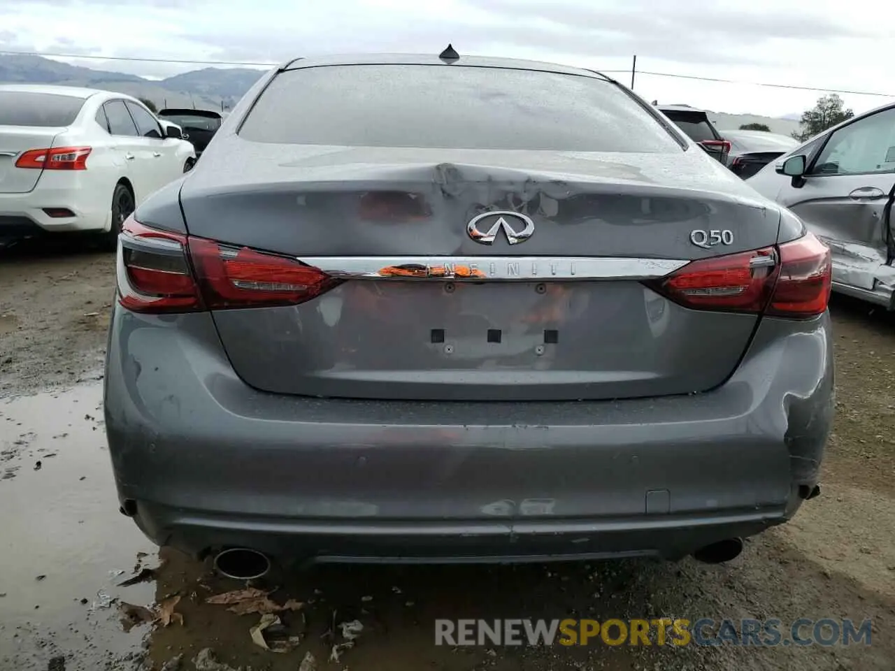 6 fotografías del automóvil dañado JN1EV7AP5KM540020 INFINITI Q50 2019