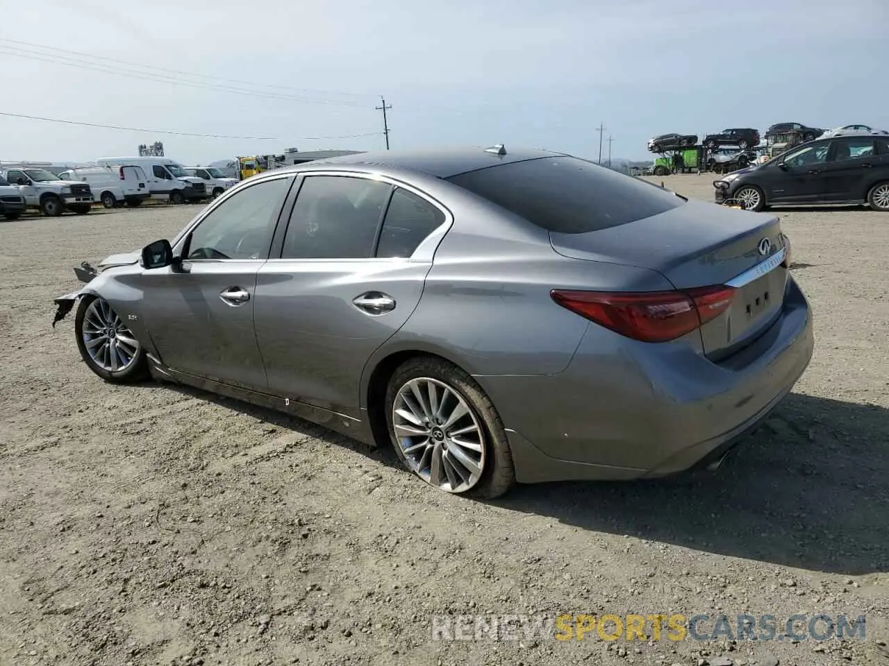 2 fotografías del automóvil dañado JN1EV7AP5KM543452 INFINITI Q50 2019