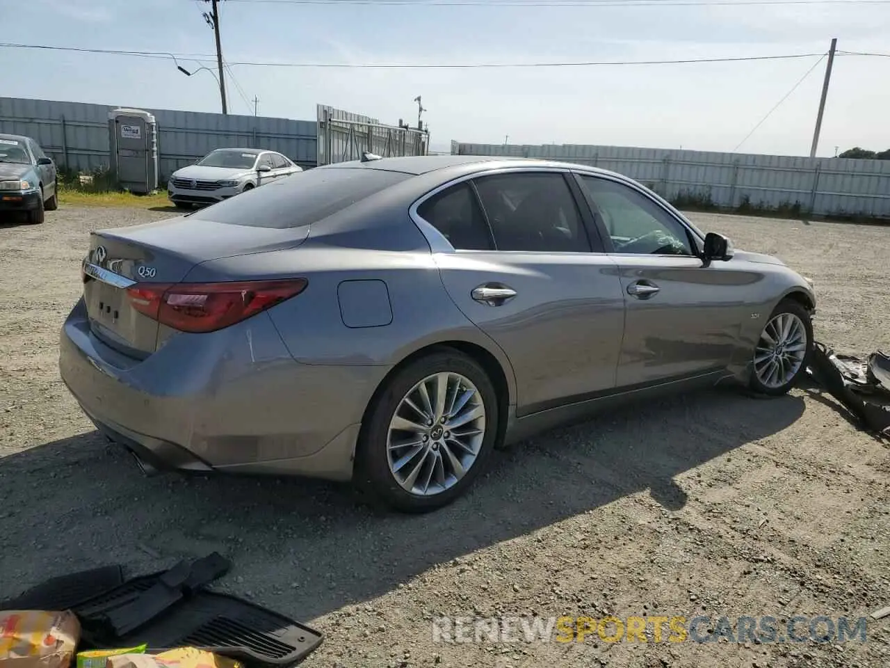 3 fotografías del automóvil dañado JN1EV7AP5KM543452 INFINITI Q50 2019