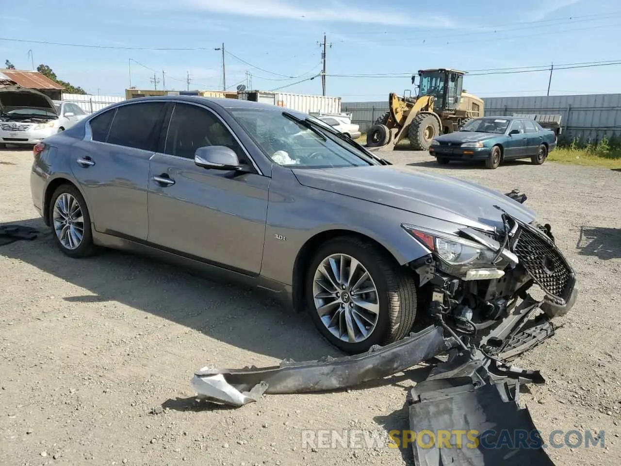 4 fotografías del automóvil dañado JN1EV7AP5KM543452 INFINITI Q50 2019