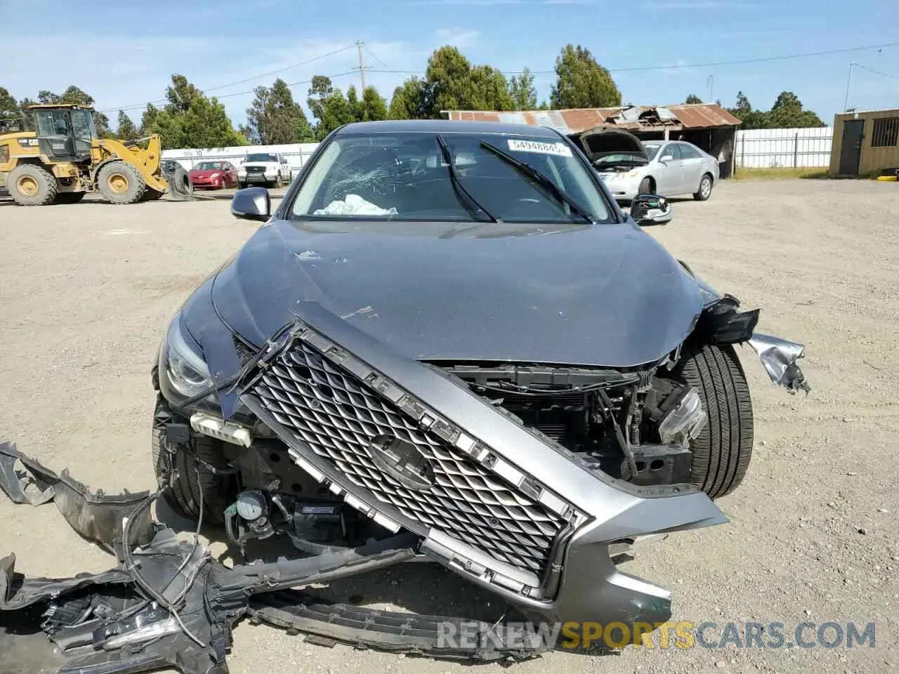 5 fotografías del automóvil dañado JN1EV7AP5KM543452 INFINITI Q50 2019