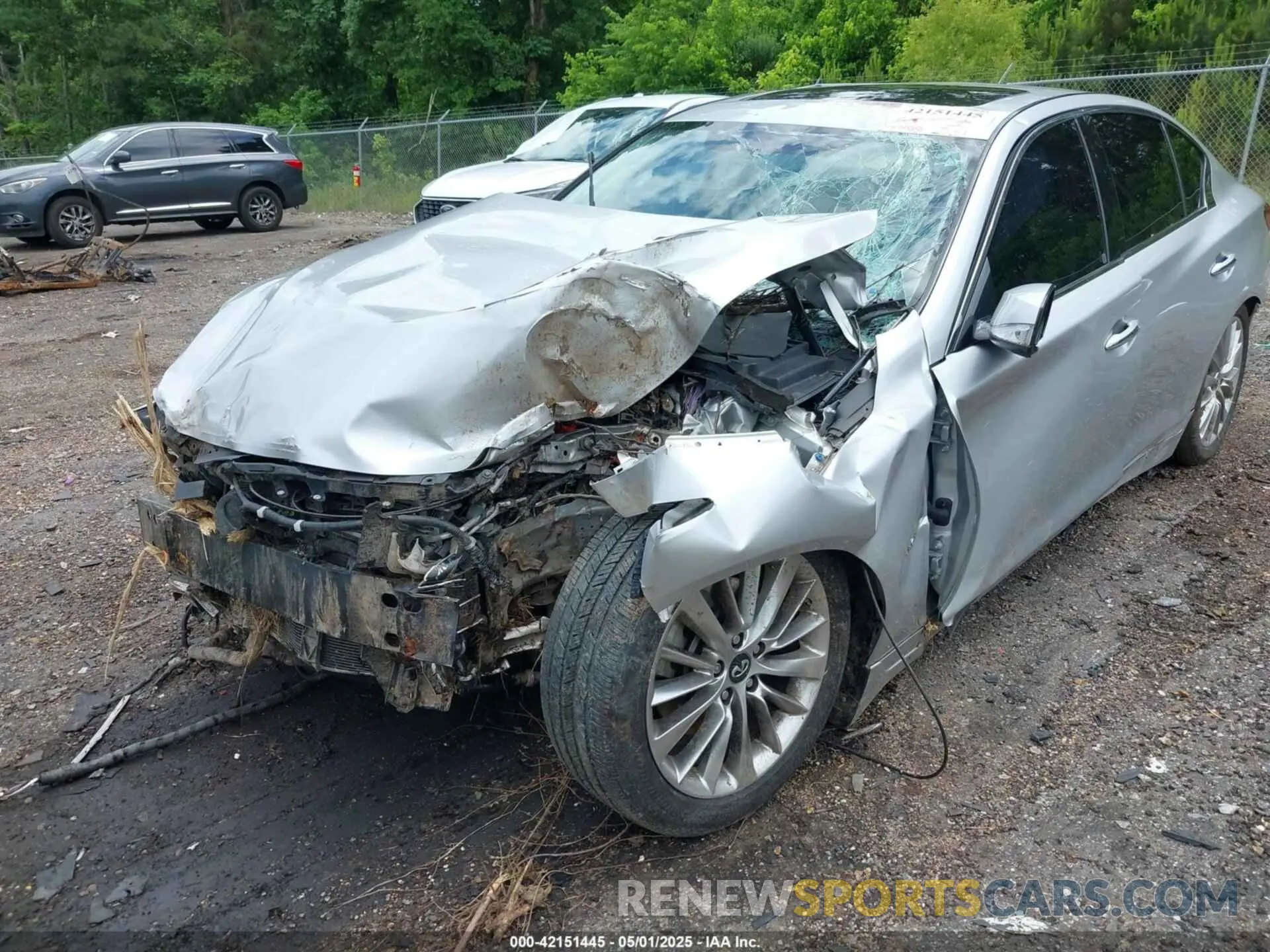 6 fotografías del automóvil dañado JN1EV7AP6KM512713 INFINITI Q50 2019
