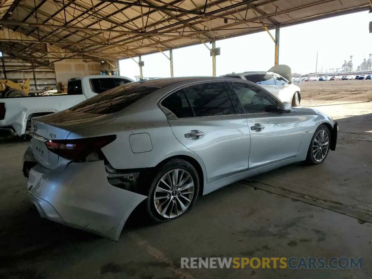 3 fotografías del automóvil dañado JN1EV7AP6KM518012 INFINITI Q50 2019