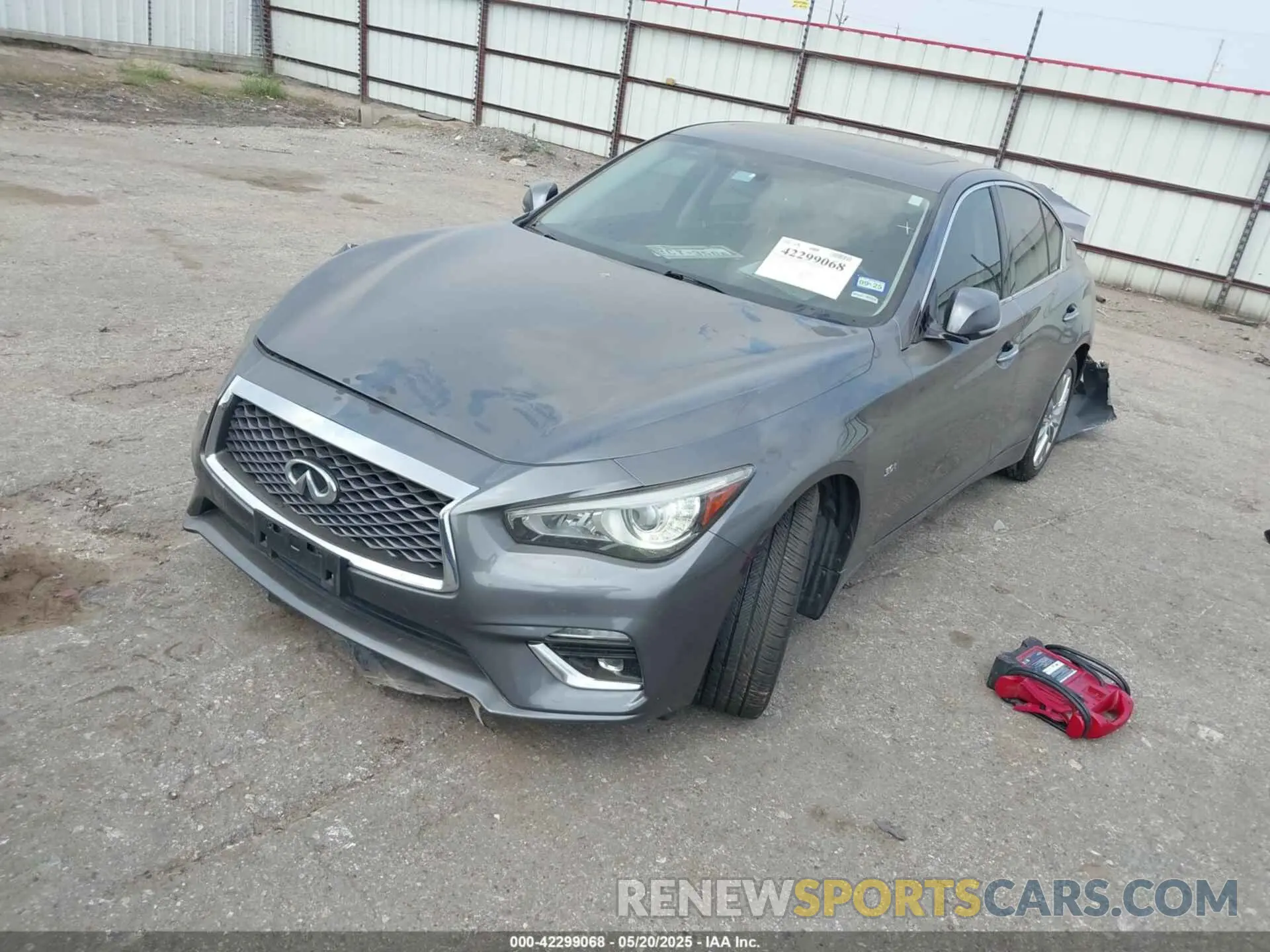 2 fotografías del automóvil dañado JN1EV7AP6KM518141 INFINITI Q50 2019