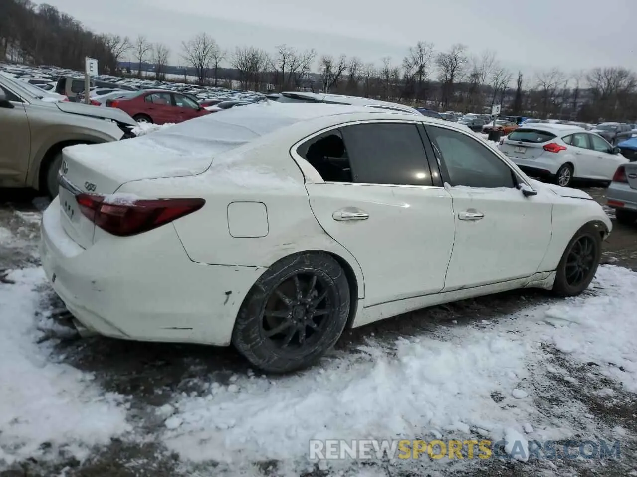 3 fotografías del automóvil dañado JN1EV7AP6KM519354 INFINITI Q50 2019