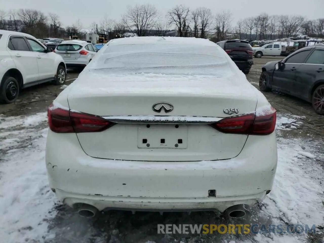 6 fotografías del automóvil dañado JN1EV7AP6KM519354 INFINITI Q50 2019