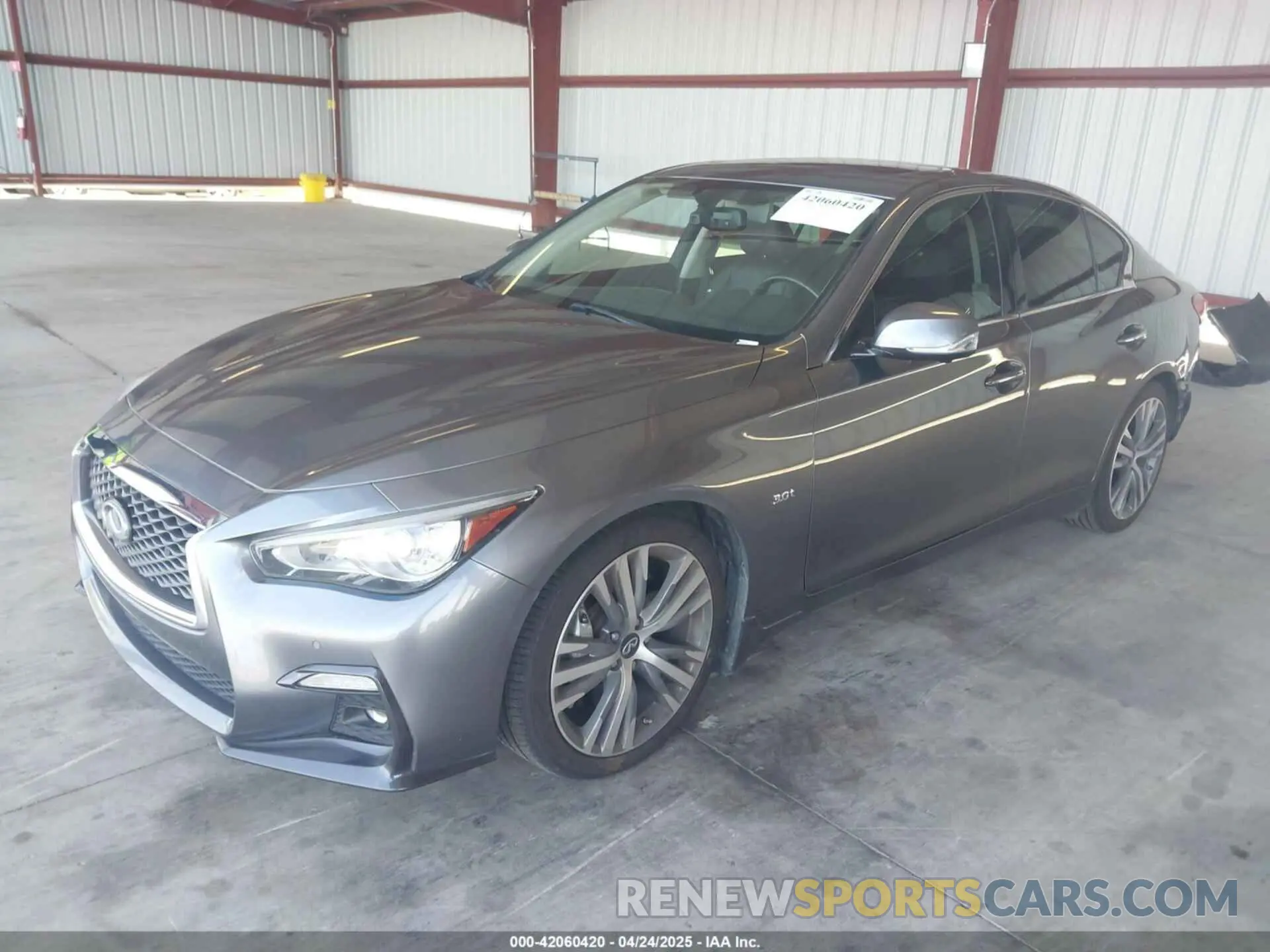 2 fotografías del automóvil dañado JN1EV7AP6KM541659 INFINITI Q50 2019