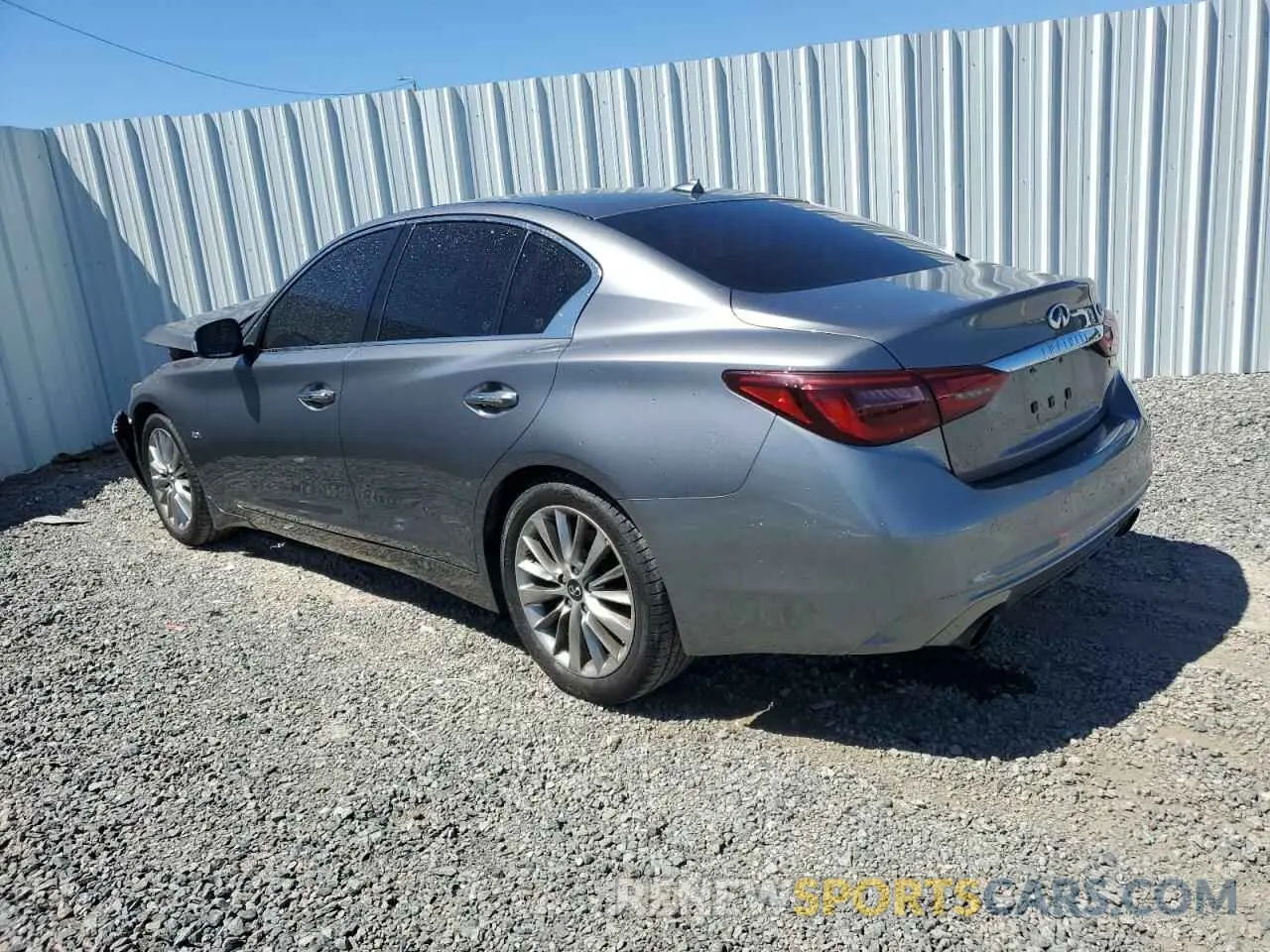 2 fotografías del automóvil dañado JN1EV7AP6KM543685 INFINITI Q50 2019