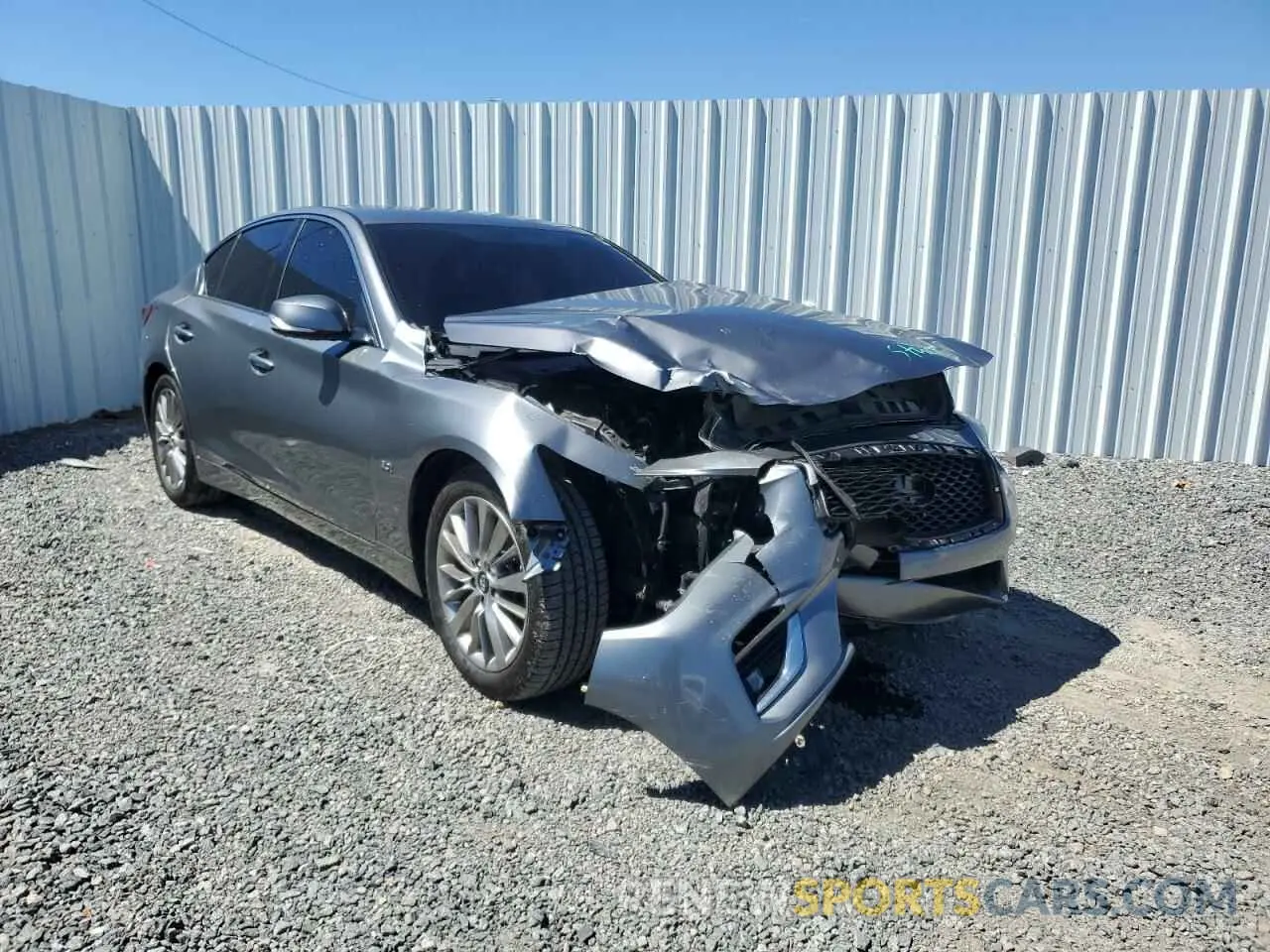4 fotografías del automóvil dañado JN1EV7AP6KM543685 INFINITI Q50 2019