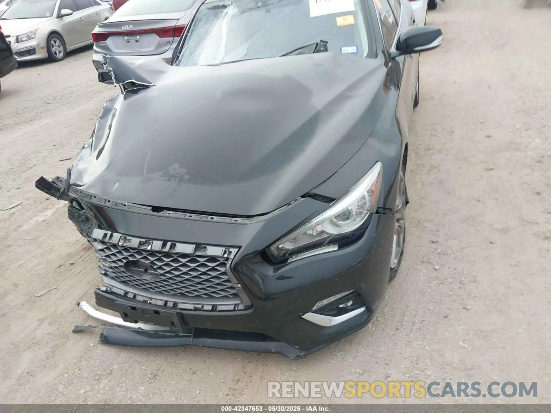 6 fotografías del automóvil dañado JN1EV7AP7KM519119 INFINITI Q50 2019