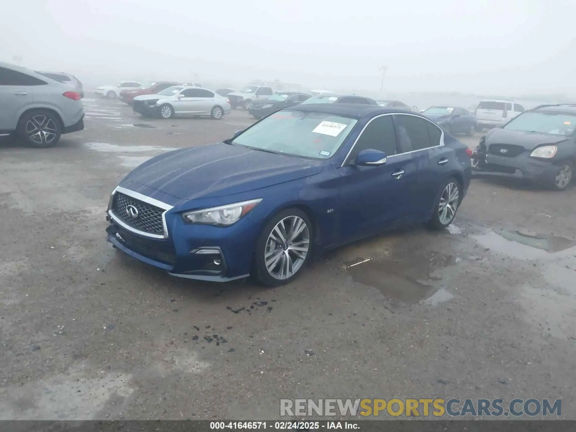 2 fotografías del automóvil dañado JN1EV7AP7KM519475 INFINITI Q50 2019