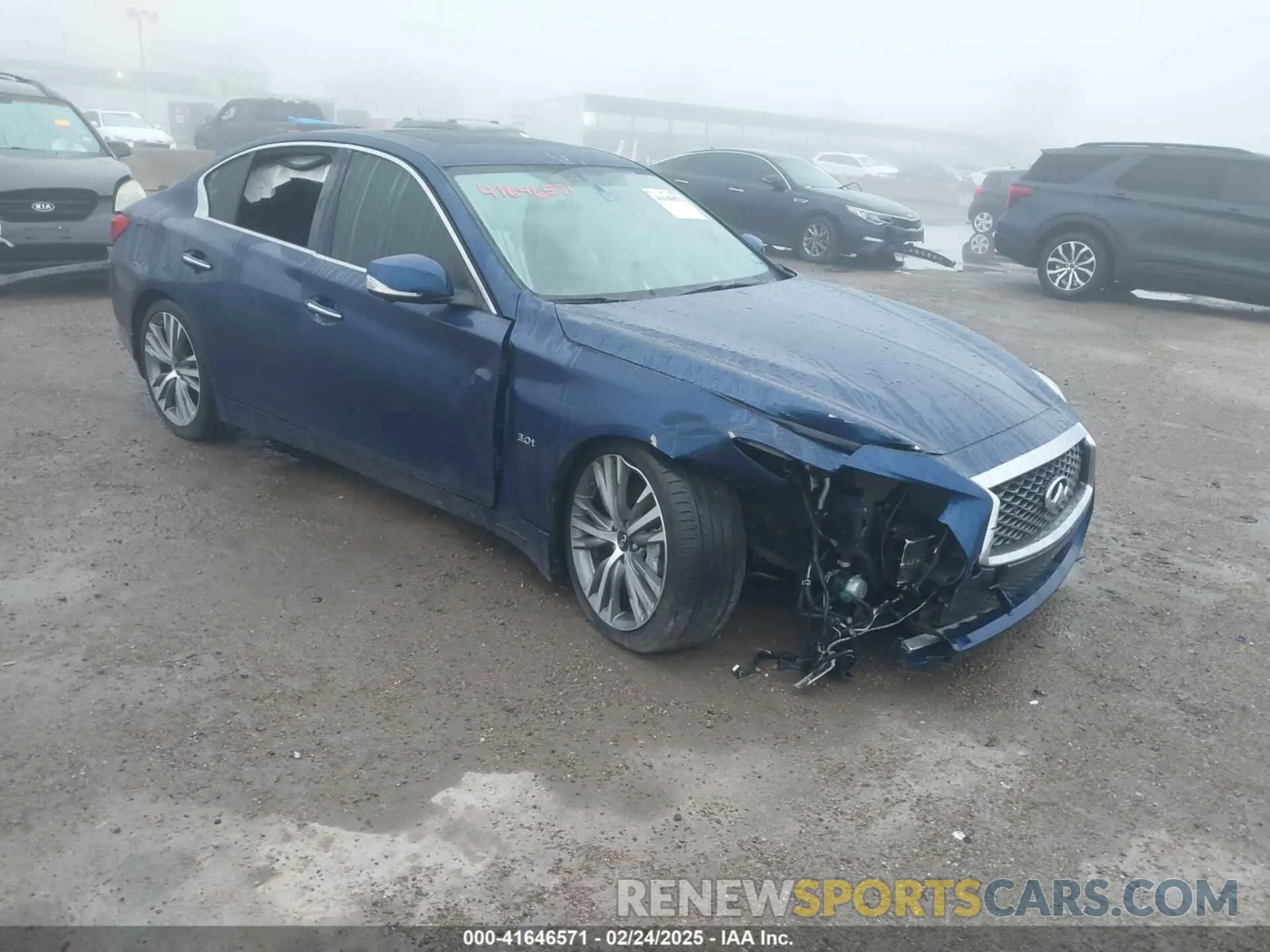 6 fotografías del automóvil dañado JN1EV7AP7KM519475 INFINITI Q50 2019