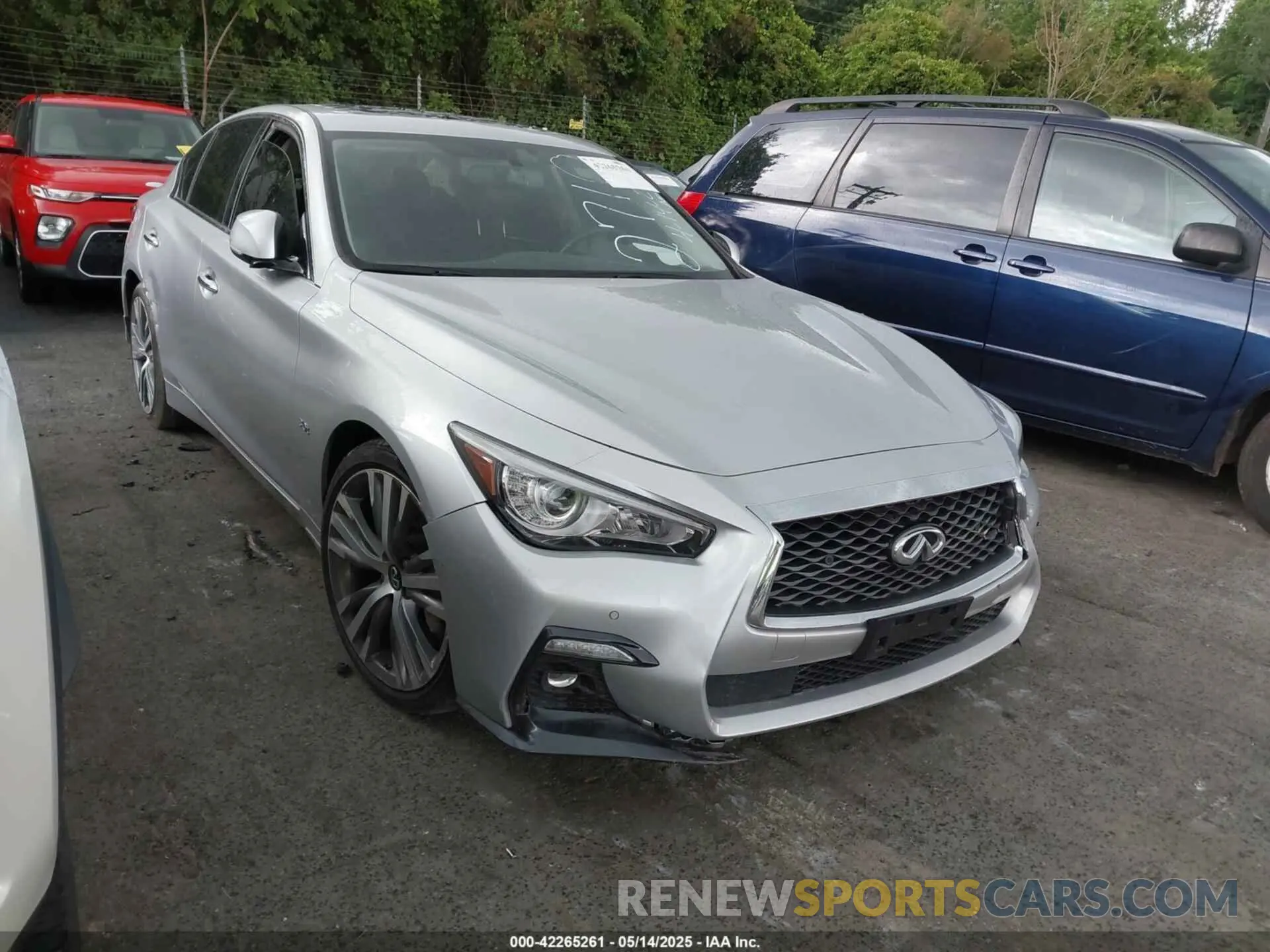 1 fotografías del automóvil dañado JN1EV7AP7KM542710 INFINITI Q50 2019