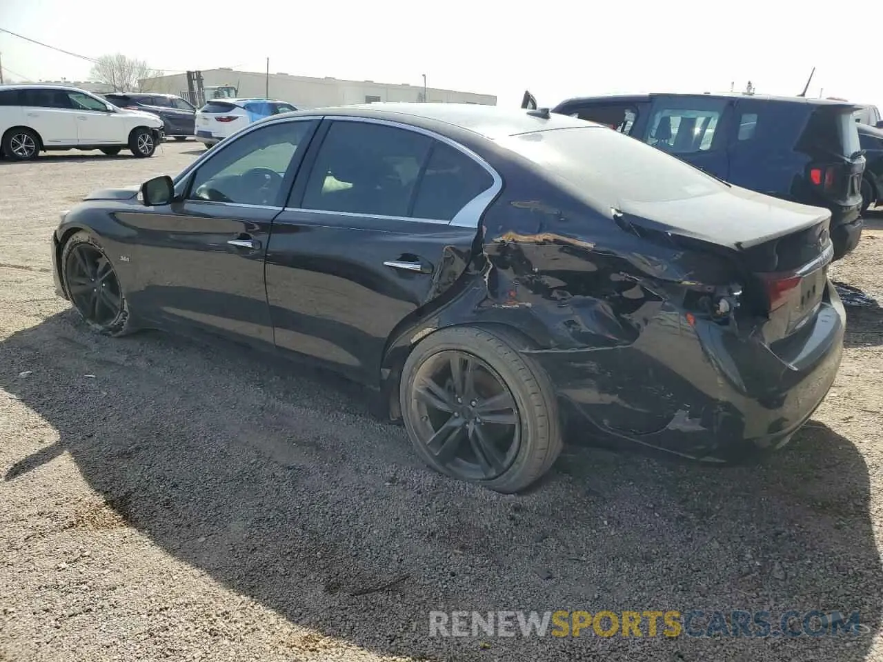 2 fotografías del automóvil dañado JN1EV7AP8KM541341 INFINITI Q50 2019