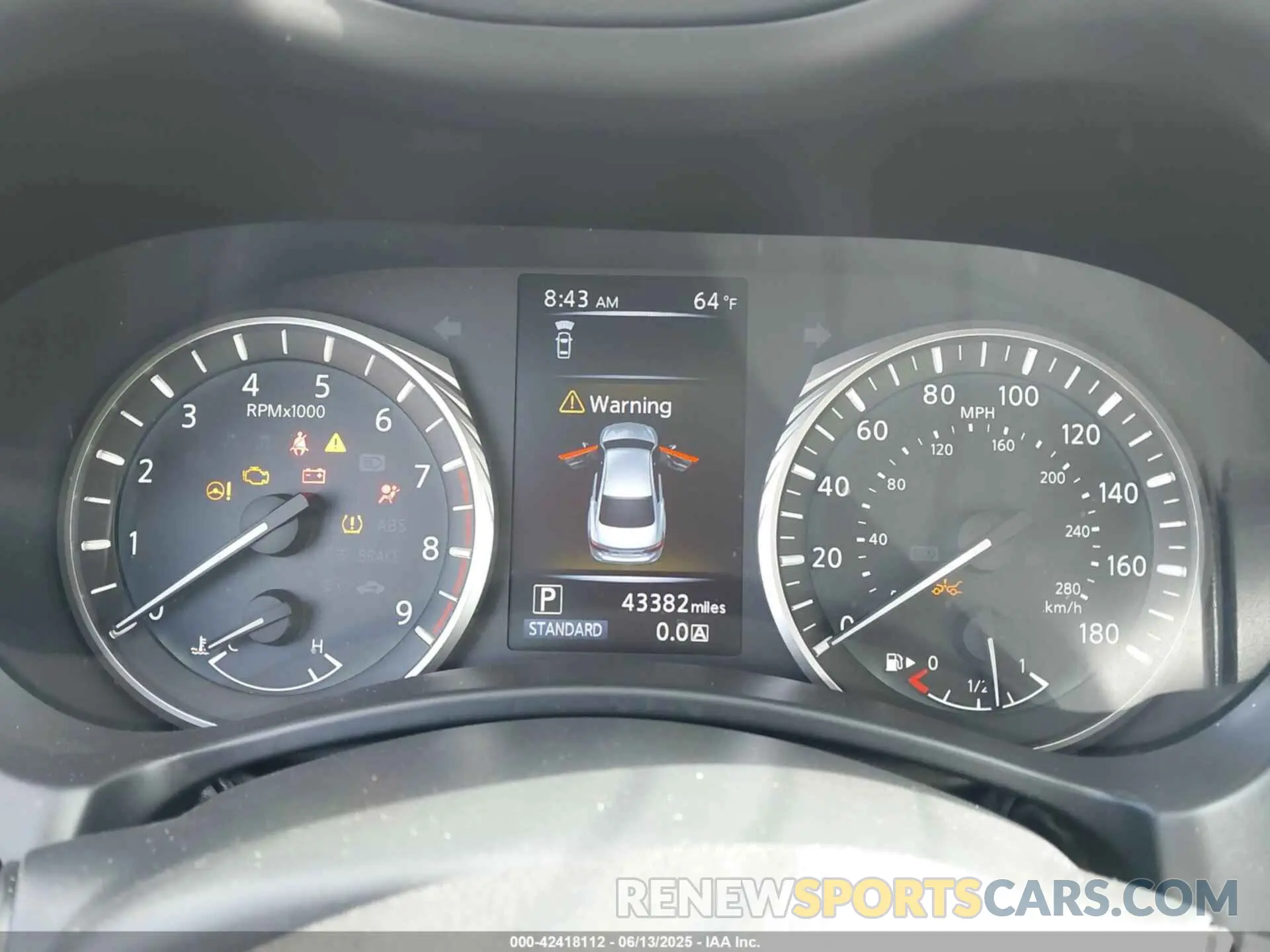 7 fotografías del automóvil dañado JN1EV7AP8KM543395 INFINITI Q50 2019