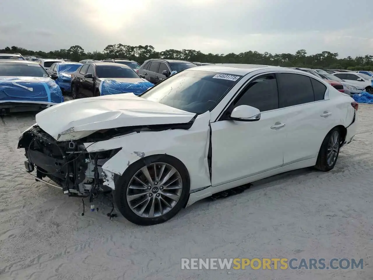 1 fotografías del automóvil dañado JN1EV7AP9KM513807 INFINITI Q50 2019
