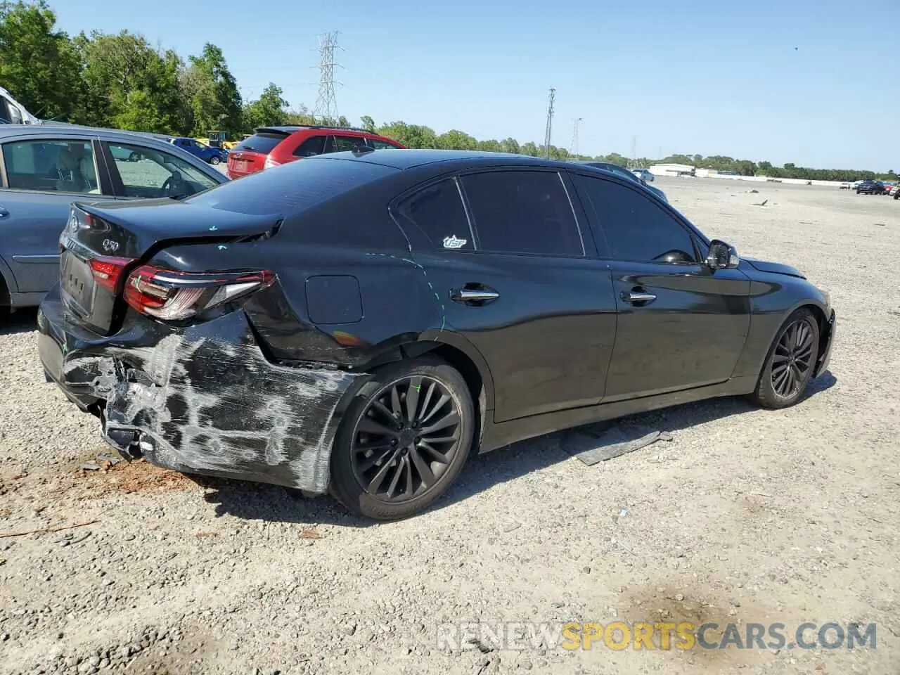 3 fotografías del automóvil dañado JN1EV7AP9KM515606 INFINITI Q50 2019