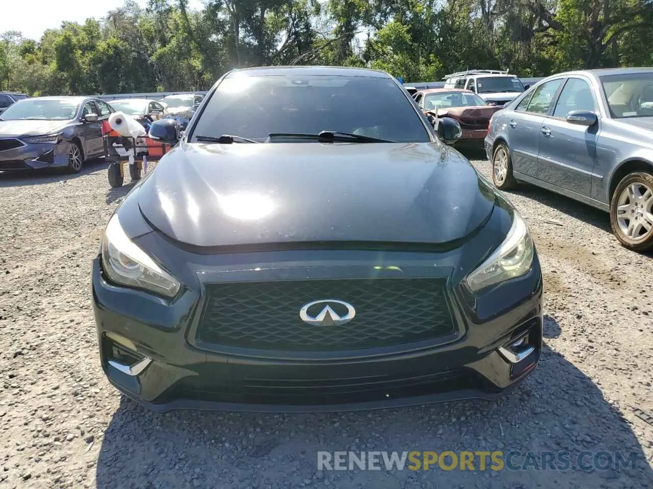 5 fotografías del automóvil dañado JN1EV7AP9KM515606 INFINITI Q50 2019