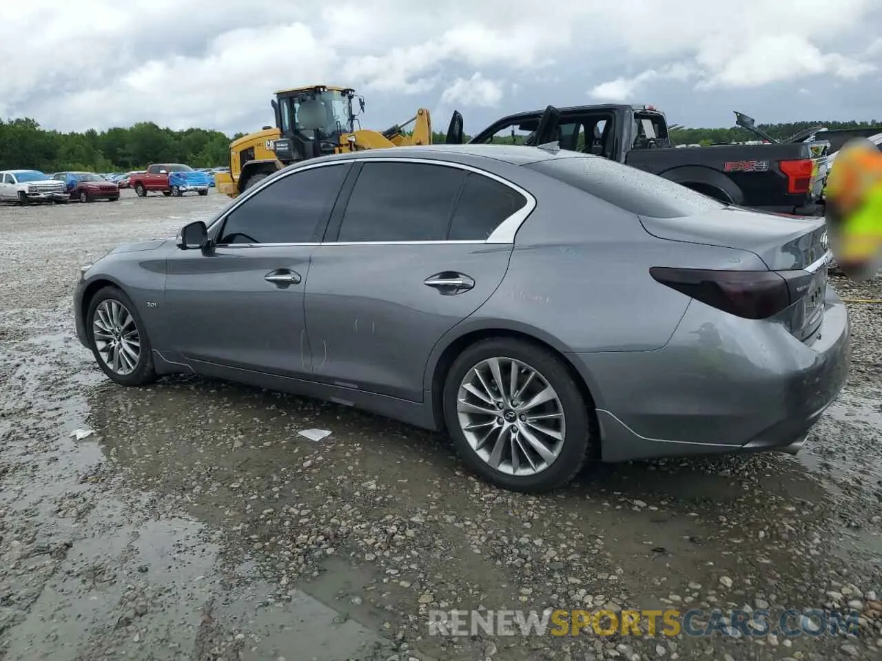 2 fotografías del automóvil dañado JN1EV7AP9KM518019 INFINITI Q50 2019