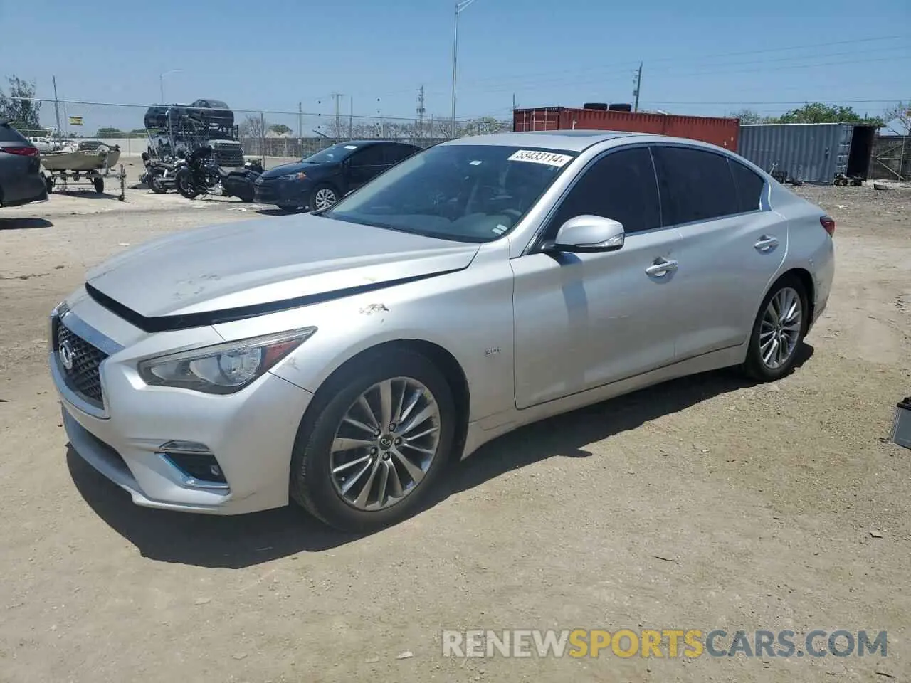 1 fotografías del automóvil dañado JN1EV7AP9KM519722 INFINITI Q50 2019