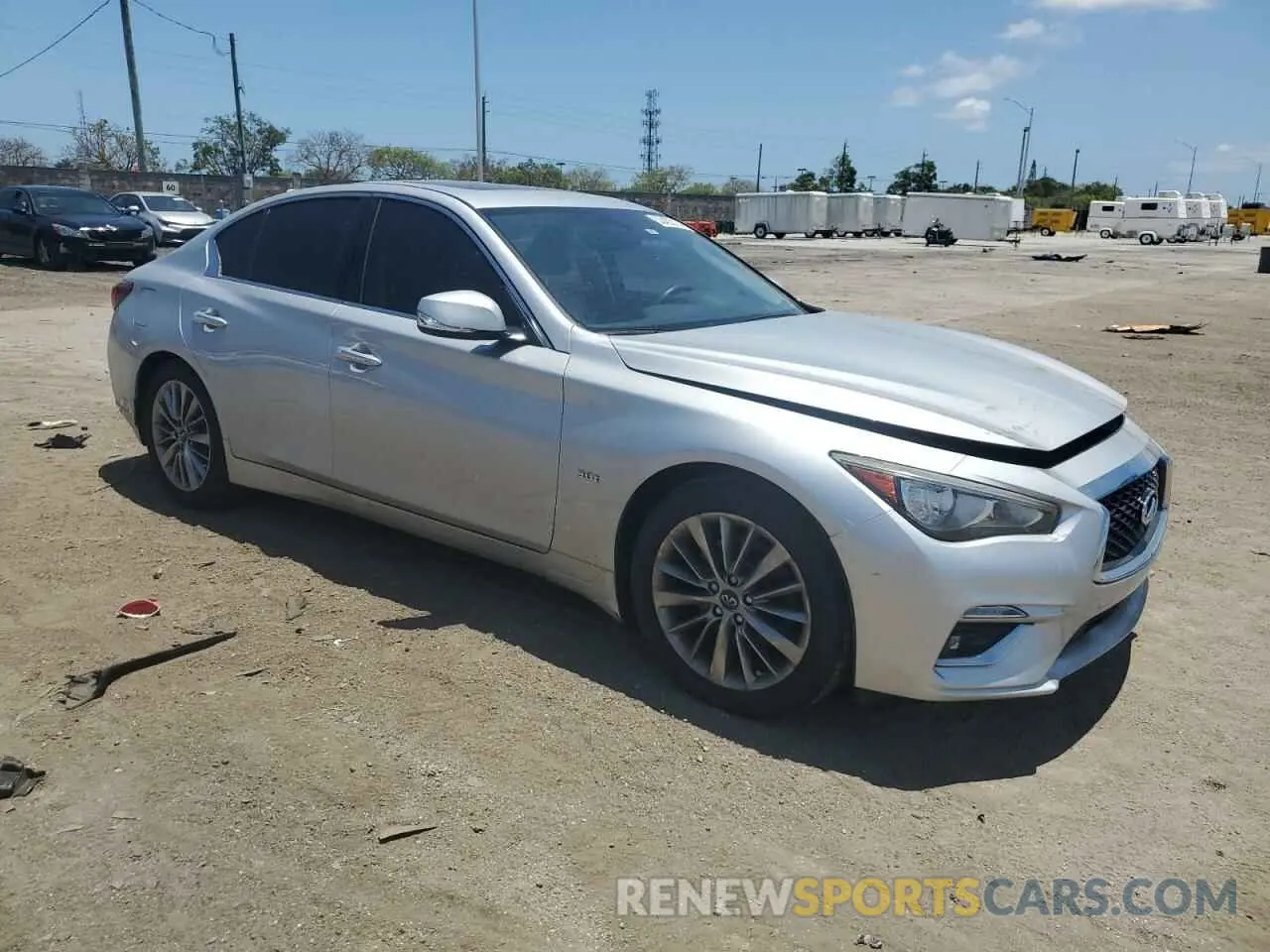 4 fotografías del automóvil dañado JN1EV7AP9KM519722 INFINITI Q50 2019