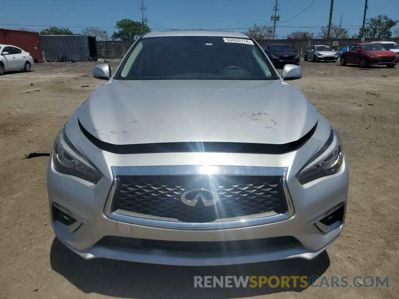 5 fotografías del automóvil dañado JN1EV7AP9KM519722 INFINITI Q50 2019