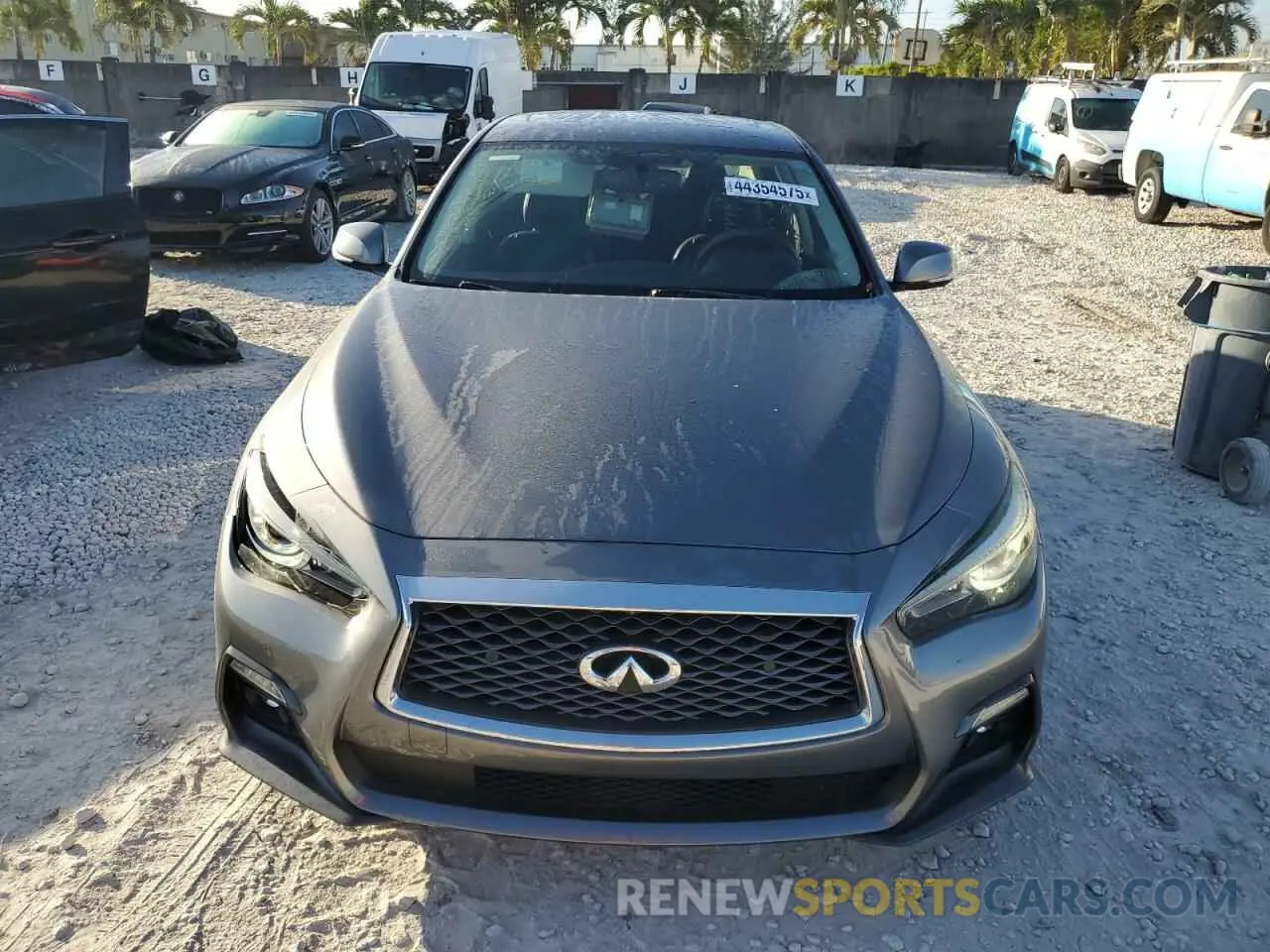 5 fotografías del automóvil dañado JN1EV7AP9KM541414 INFINITI Q50 2019