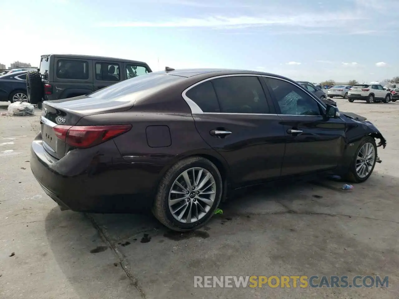 3 fotografías del automóvil dañado JN1EV7AP9KM542563 INFINITI Q50 2019