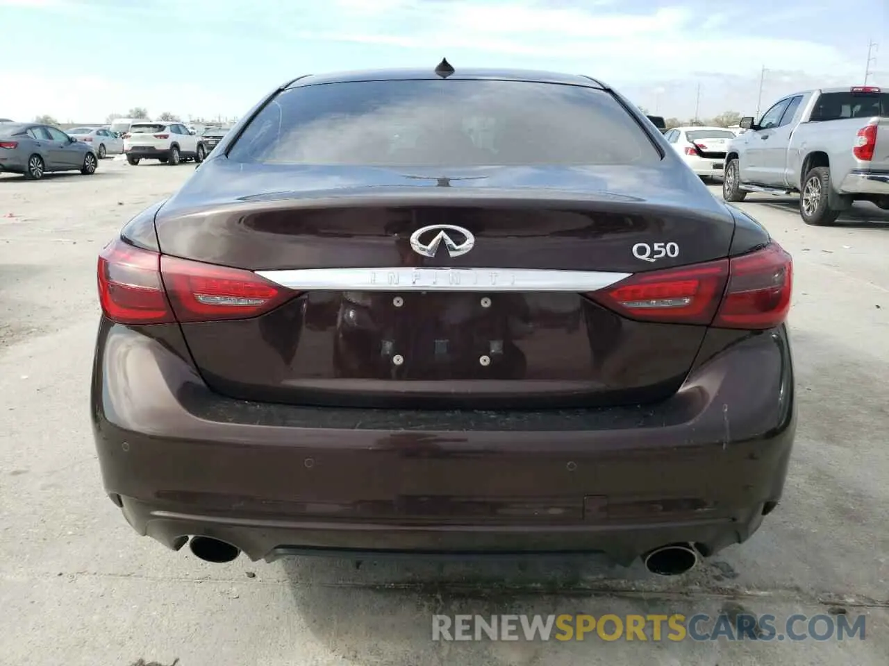 6 fotografías del automóvil dañado JN1EV7AP9KM542563 INFINITI Q50 2019