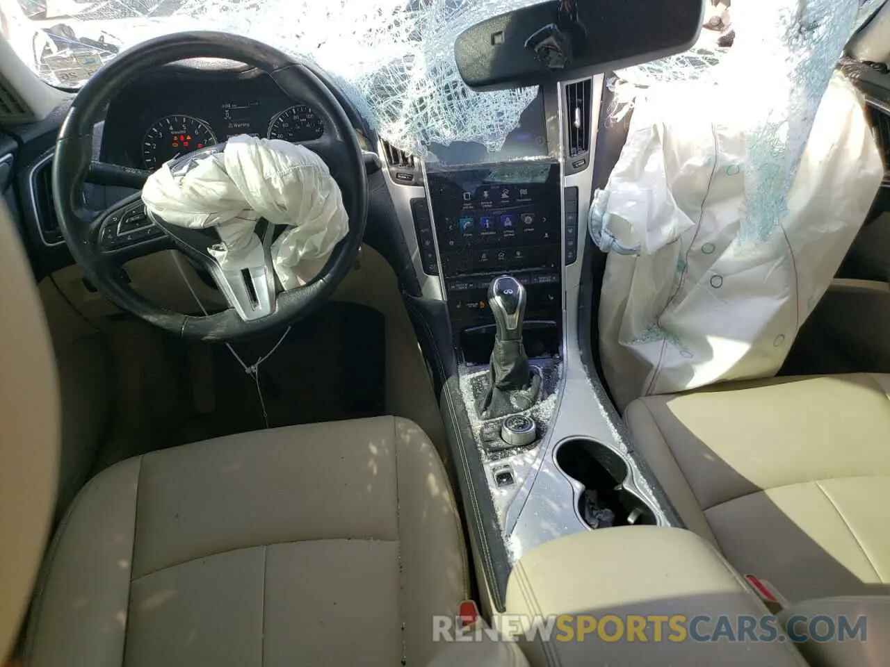 8 fotografías del automóvil dañado JN1EV7AP9KM542563 INFINITI Q50 2019