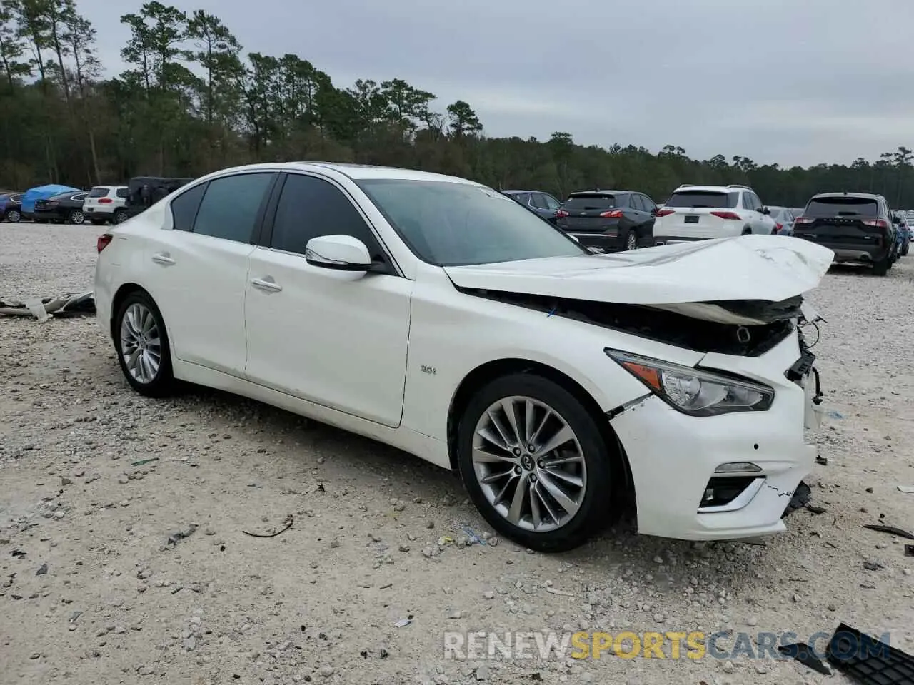 4 fotografías del automóvil dañado JN1EV7APXKM519809 INFINITI Q50 2019
